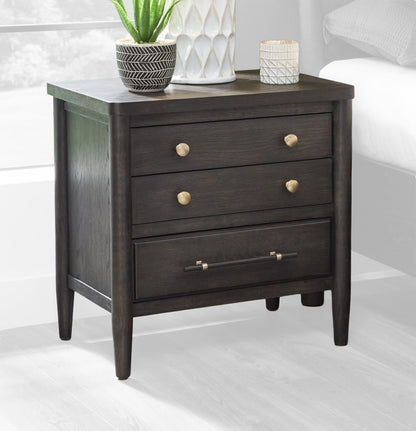 Modus Furniture - Rockport Three Drawer Large Nightstand in Yin - QBTS81 view 1