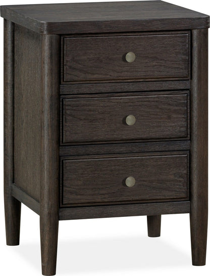 Modus Furniture - Rockport Three Drawer Small Nightstand in Yin - QBTS81D view 1