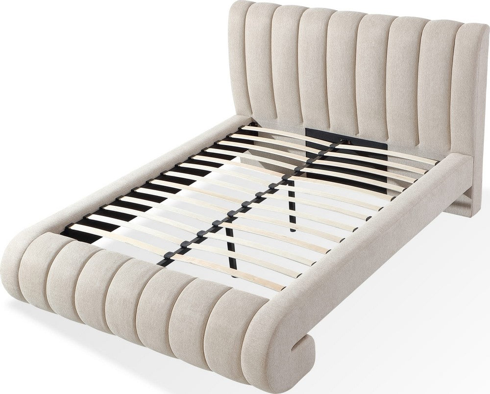 Modus Furniture - Savage California King-size Maximalist Upholstered Bed in Sandy Chenille - SRXKH6 view 4