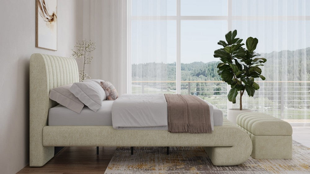 Modus Furniture - Savage California King-size Maximalist Upholstered Bed in Sandy Chenille - SRXKH6 view 6