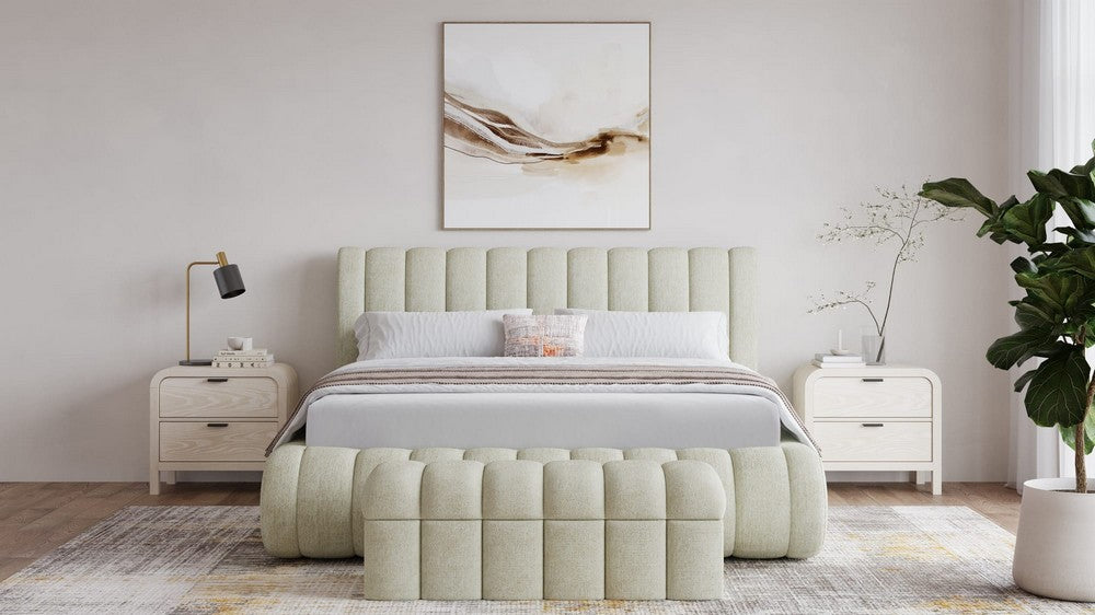 Modus Furniture - Savage California King-size Maximalist Upholstered Bed in Sandy Chenille - SRXKH6 view 7