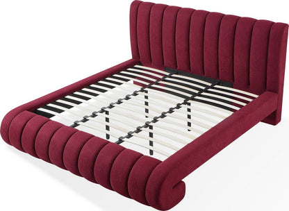 Modus Furniture - Savage King-size Maximalist Upholstered Bed in Ruby Chenille - SRWLH7 view 4