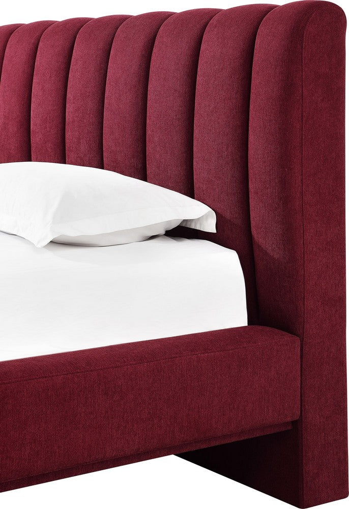 Modus Furniture - Savage King-size Maximalist Upholstered Bed in Ruby Chenille - SRWLH7 view 5