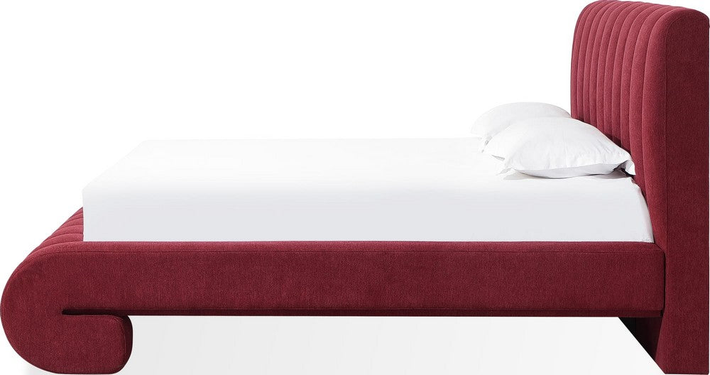 Modus Furniture - Savage Queen-size Maximalist Upholstered Bed in Ruby Chenille - SRWLH5 view 3