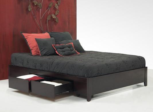 Modus Furniture - Simple Queen-size Platform Storage Bed in Espresso - SP23D5 veiw 1