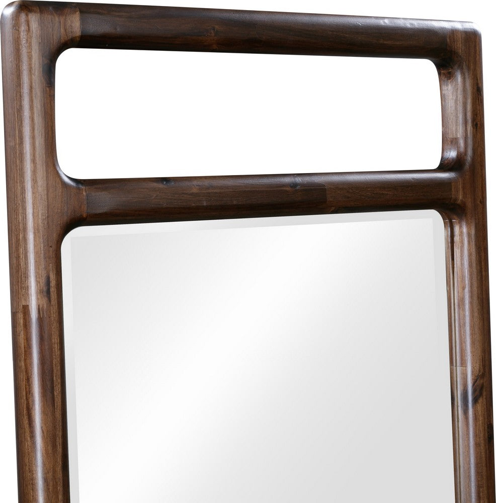 Modus Furniture - Sol Beveled Glass Floor Mirror in Brown Spce - NXLJ83FL view 3