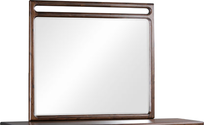 Modus Furniture - Sol Beveled Glass Wall or Dresser Mirror in Brown Spice - NXLJ83B view 1