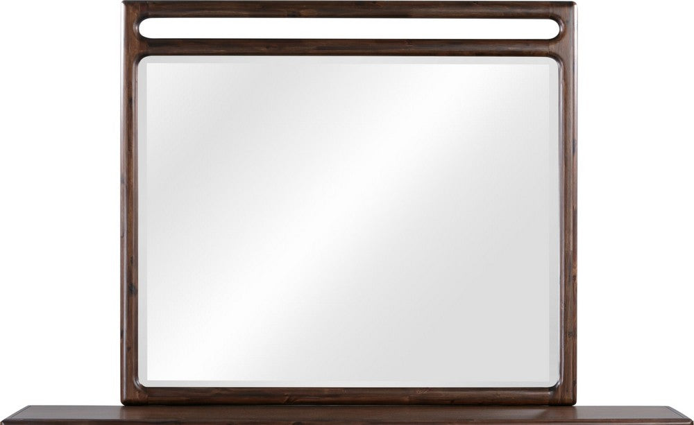 Modus Furniture - Sol Beveled Glass Wall or Dresser Mirror in Brown Spice - NXLJ83B view 2