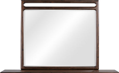Modus Furniture - Sol Beveled Glass Wall or Dresser Mirror in Brown Spice - NXLJ83B view 2