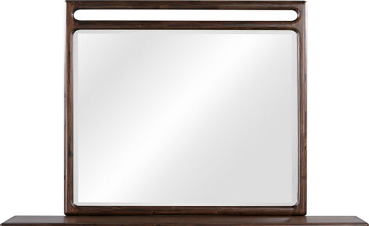 Modus Furniture - Sol Beveled Glass Wall or Dresser Mirror in Brown Spice - NXLJ83B view 2