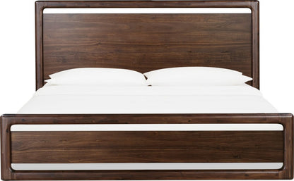 Modus Furniture - Sol California King-size Acacia Wood Platform Bed in Brown Spice - NXLJH6 view 2