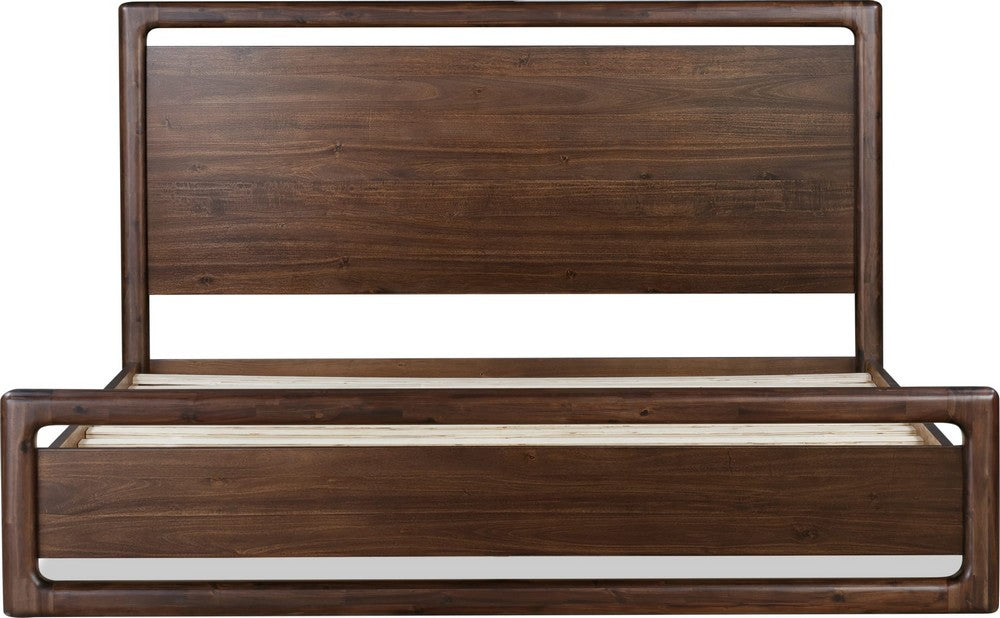 Modus Furniture - Sol Full-size Acacia Wood Platform Bed in Brown Spice - NXLJH4 view 5