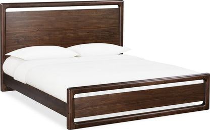 Modus Furniture - Sol King-size Acacia Wood Platform Bed in Brown Spice - NXLJH7 view 1