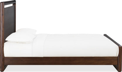 Modus Furniture - Sol Queen-size Acacia Wood Platform Bed in Brown Spice - NXLJH5 view 3