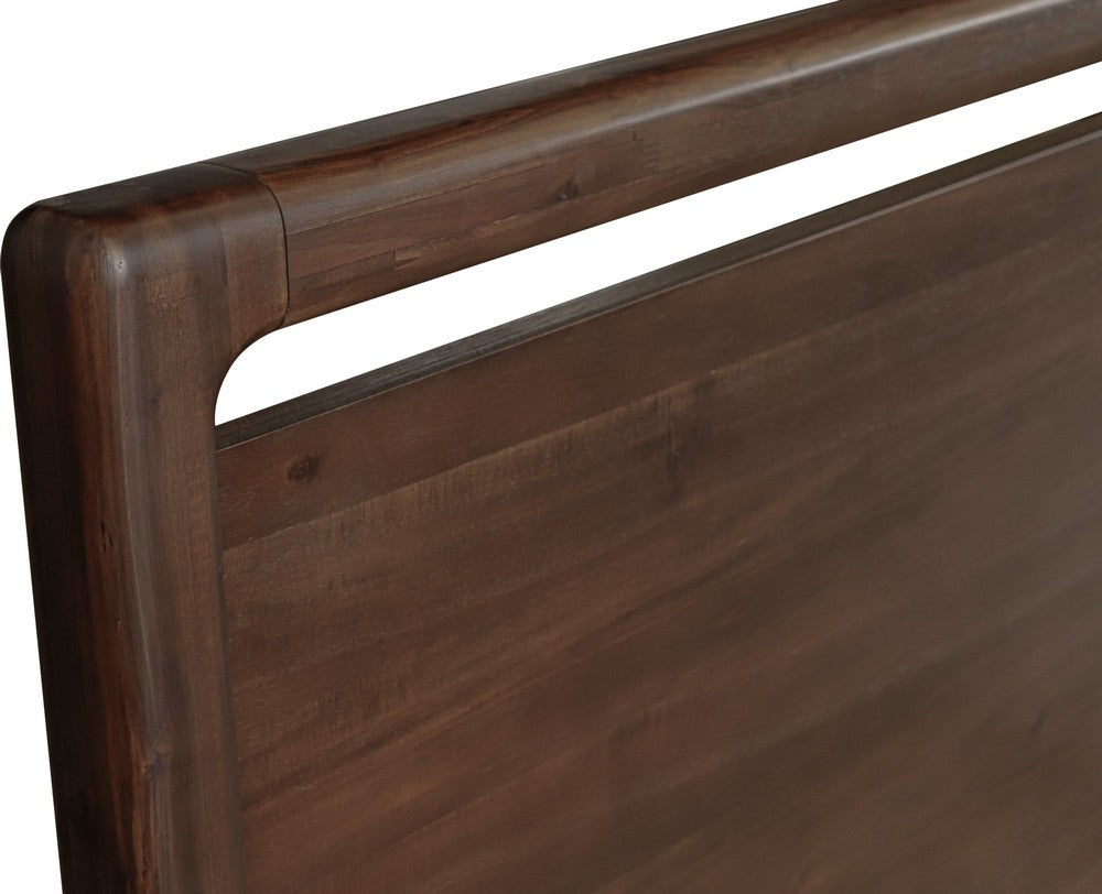 Modus Furniture - Sol Queen-size Acacia Wood Platform Bed in Brown Spice - NXLJH5 view 7