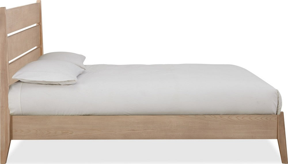 Modus Furniture - Sumire California King-size Slatted Ash Wood Platform Bed in Ginger - QETWH6 view 3