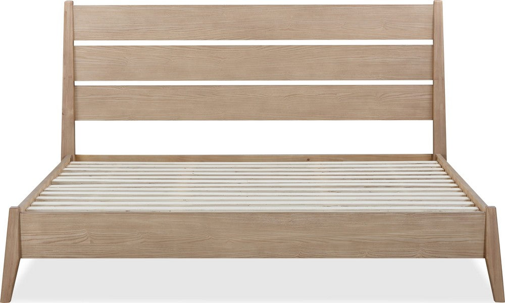Modus Furniture - Sumire California King-size Slatted Ash Wood Platform Bed in Ginger - QETWH6 view 4