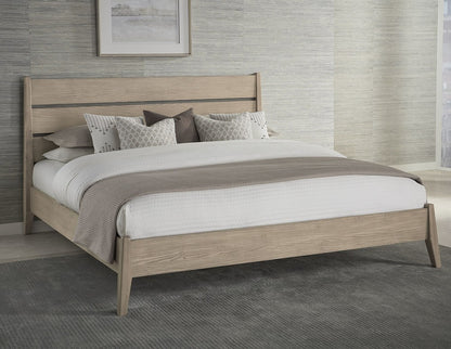 Modus Furniture - Sumire California King-size Slatted Ash Wood Platform Bed in Ginger - QETWH6 view 8