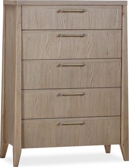 Modus Furniture - Sumire Five Drawer Ash Wood Chest in Ginger - QETW84 view 1