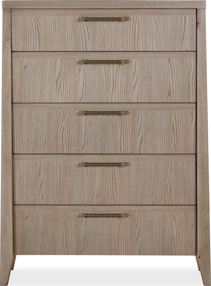 Modus Furniture - Sumire Five Drawer Ash Wood Chest in Ginger - QETW84 view 2