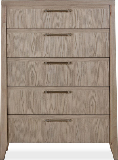 Modus Furniture - Sumire Five Drawer Ash Wood Chest in Ginger - QETW84 view 2