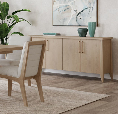 Modus Furniture - Sumire Four Door Ash Wood Sideboard in Ginger - QETW78 view 3