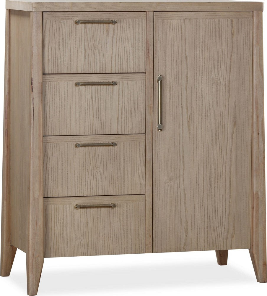 Modus Furniture - Sumire Four Drawer One Door Ash Wood Chest in Ginger - QETW85 view 1
