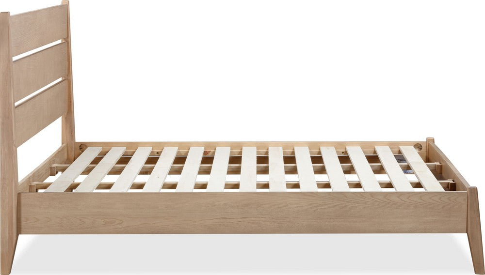 Modus Furniture - Sumire King-size Slatted Ash Wood Platform Bed in Ginger - QETWH7 view 5