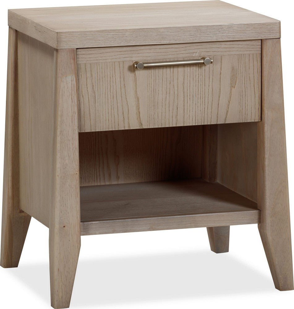 Modus Furniture - Sumire One Drawer One Shelf Ash Wood Nightstand in Ginger - QETW81 view 1