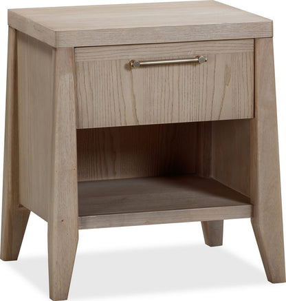 Modus Furniture - Sumire One Drawer One Shelf Ash Wood Nightstand in Ginger - QETW81 view 1