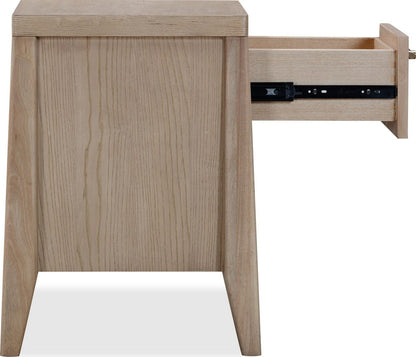 Modus Furniture - Sumire One Drawer One Shelf Ash Wood Nightstand in Ginger - QETW81 view 4