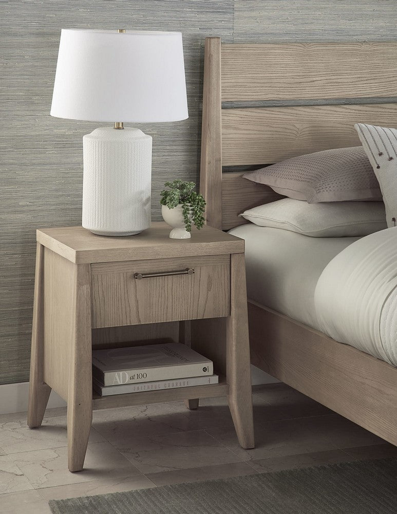 Modus Furniture - Sumire One Drawer One Shelf Ash Wood Nightstand in Ginger - QETW81 view 6
