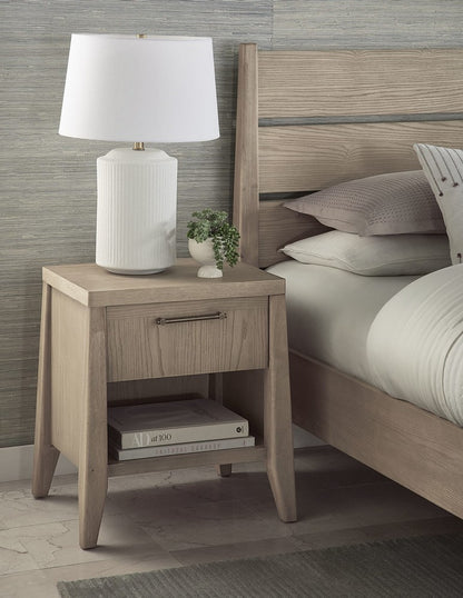 Modus Furniture - Sumire One Drawer One Shelf Ash Wood Nightstand in Ginger - QETW81 view 6