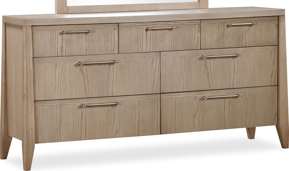 Modus Furniture - Sumire Seven Drawer Ash Wood Dresser in Ginger - QETW82 view 1