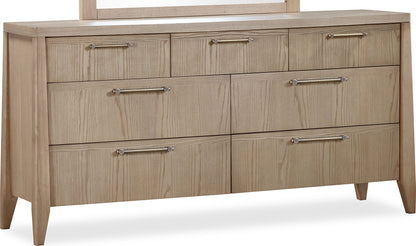 Modus Furniture - Sumire Seven Drawer Ash Wood Dresser in Ginger - QETW82 view 1