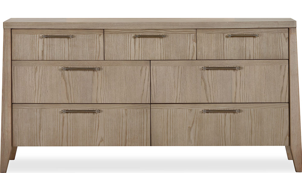 Modus Furniture - Sumire Seven Drawer Ash Wood Dresser in Ginger - QETW82 view 2