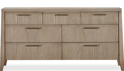 Modus Furniture - Sumire Seven Drawer Ash Wood Dresser in Ginger - QETW82 view 2
