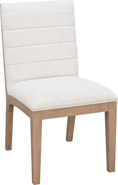Modus Furniture - Sumire Solid Wood Dining Chair in Ginger and Natural Linen - QETW65_1 view 1