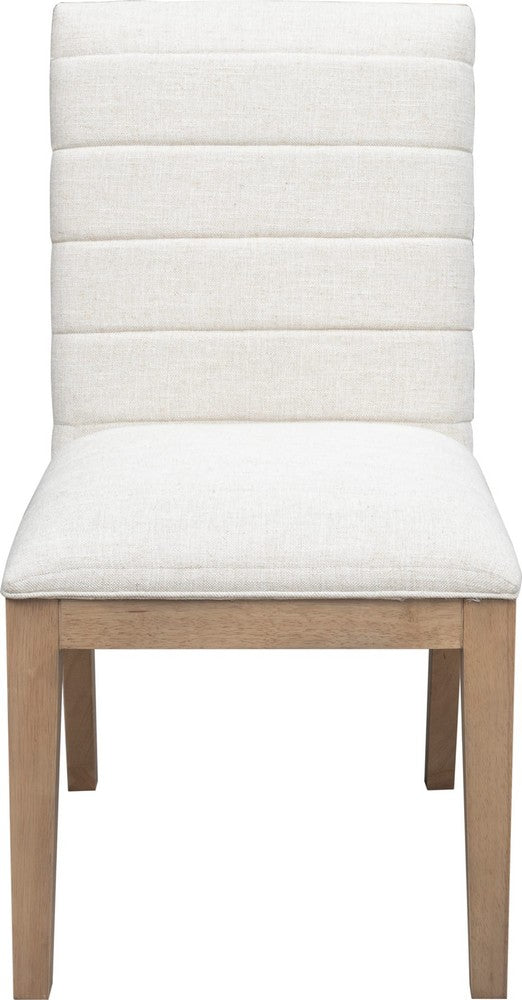 Modus Furniture - Sumire Solid Wood Dining Chair in Ginger and Natural Linen Set of 2 - QETW65_2 view 2