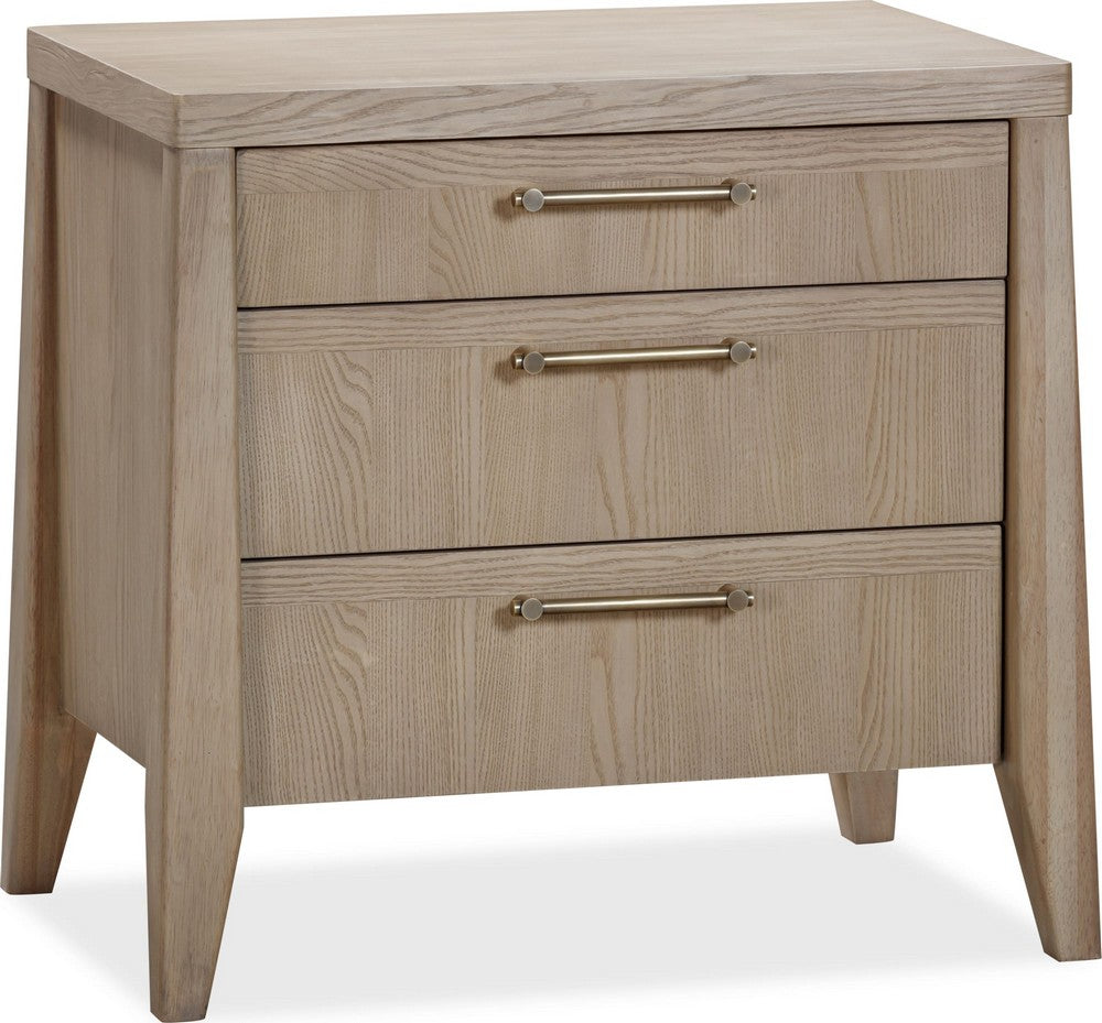 Modus Furniture - Sumire Three Drawer Ash Wood Nightstand in Ginger - QETW81C view 1