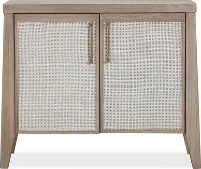 Modus Furniture - Sumire Two Door Ash Wood Bachelor Chest in Ginger and Natural Cane - QETW86 view 2