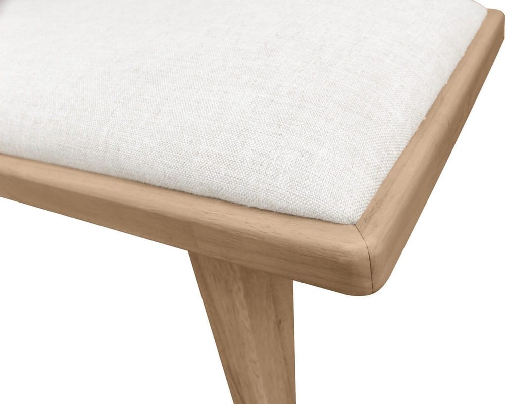 Modus Furniture - Sumire Upholstered Bench in Ginger and Natural Linen - QETW80 view 4
