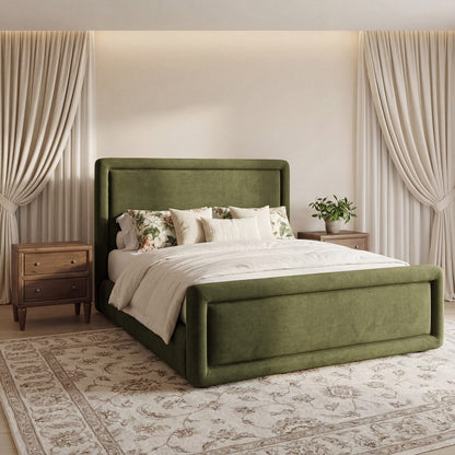 Modus Furniture - Summit Uph King Bed - Moss - WG2JH7 view 4