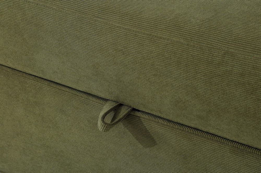 Modus Furniture - Summit Uph Strg Bench - Moss - WG2J91 view 3