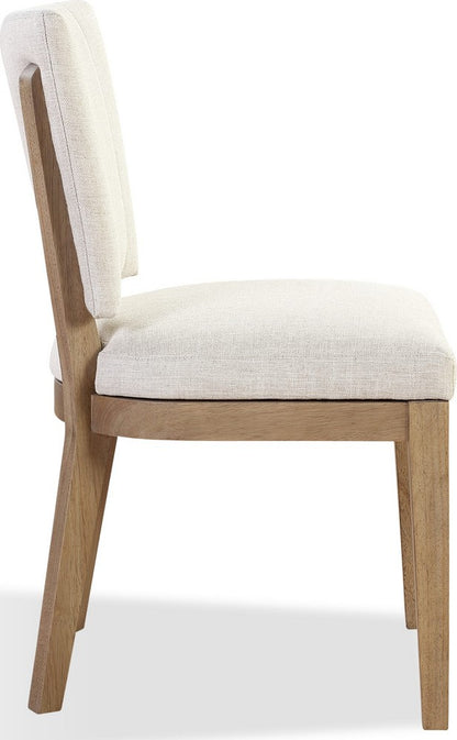 Modus Furniture - Sumner Channel Back Upholstered Dining Chair in Natural - NDMT64_1 view 3