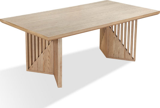 Modus Furniture - Sumner Double Pedestal Oak Dining Table in Natural - NDMT60 view 1