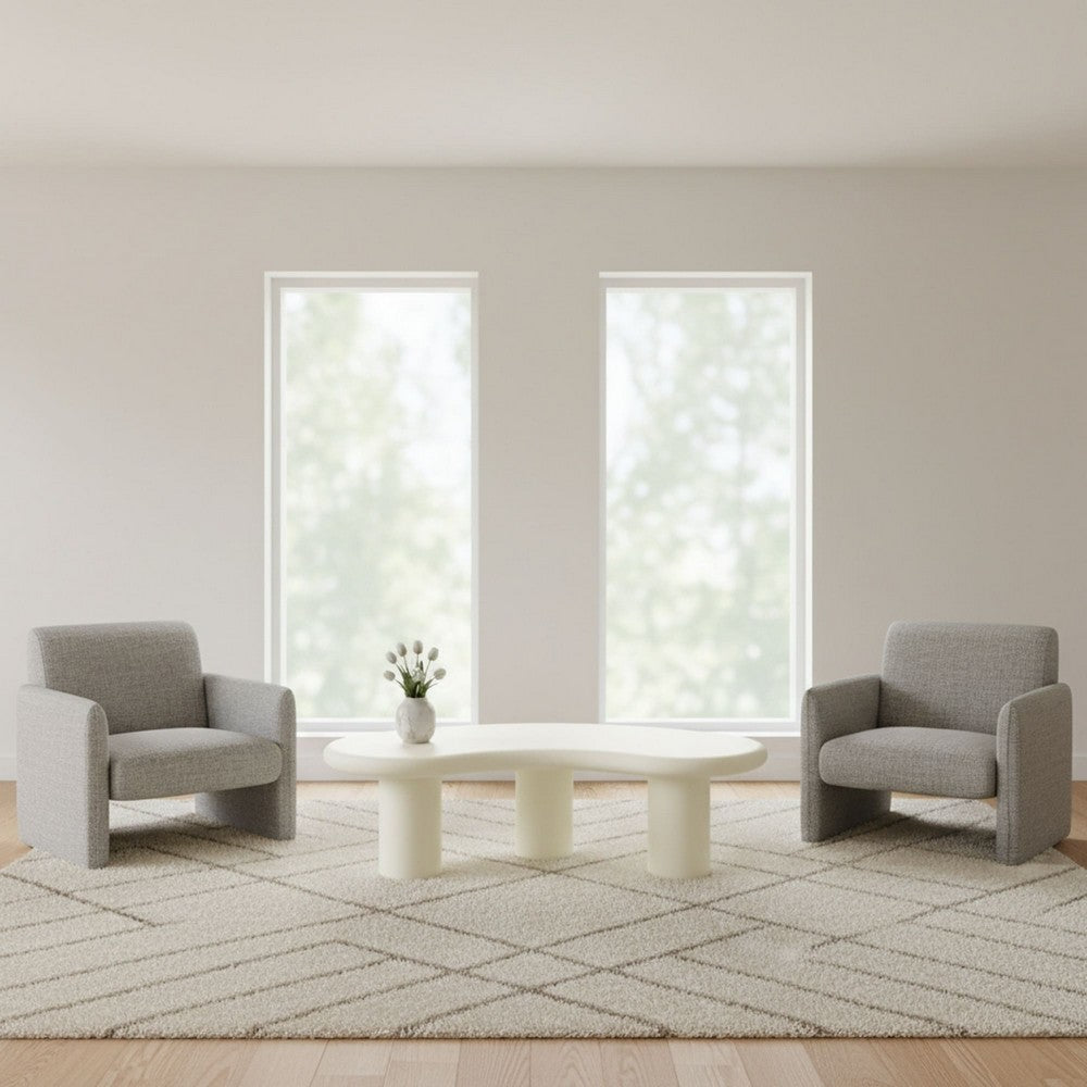 Modus Furniture - Sven Tall Wooden Coffee Table in Rice - QTUJ21L view 4