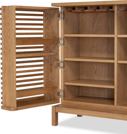 Modus Furniture - Tanner Bar Cabinet - Flaxen - QPUD80 view 5