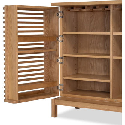 Modus Furniture - Tanner Bar Cabinet - Flaxen - QPUD80 view 8
