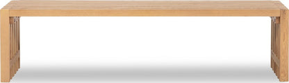 Modus Furniture - Tanner Dining Bench - Flaxen - QPUD65 view 2